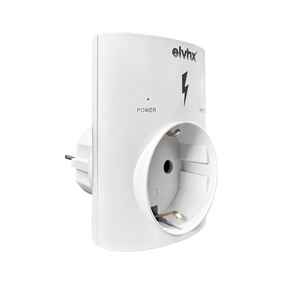 ELP38101 | ΑΝΤΑΠΤOΡ ΠΡΟΣΤΑΣΙΑΣ ΥΠΕΡΤΑΣΕΩΝmax3500W SCHUKO→1Θ SCHUKO IP20 ΛΕΥΚΟ