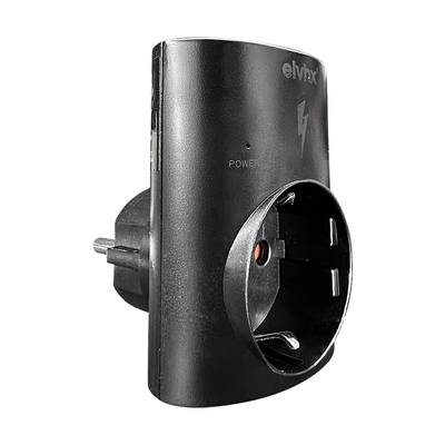 ELP38102 | ΑΝΤΑΠΤOΡ ΠΡΟΣΤΑΣΙΑΣ ΥΠΕΡΤΑΣΕΩΝmax3500W SCHUKO→1Θ SCHUKO IP20 ΜΑΥΡΟ