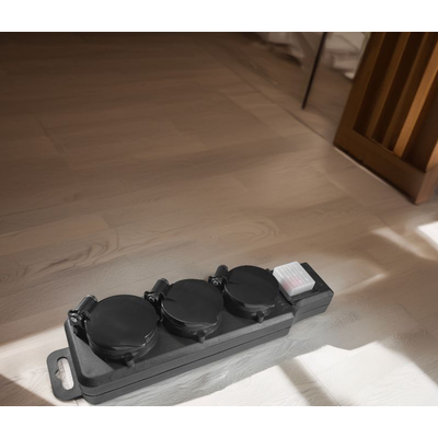 ELP12302 | ΠΟΛΥΠΡΙΖO 3Θ ΣΤΕΓΑΝΟ IP44 +ΚΑΠΑΚΙ+ΔΙΑΚ.+ΚΑΛ.1.4mt 3G1.5mm2 ΜΑΥΡΟ