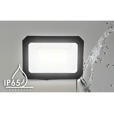 ELF10306 | LED 30W|6500k|2700lm FLOODLIGHT ALUM.110-240V~IP65 GLASScover|BLACK|{enjoysimplicity}™