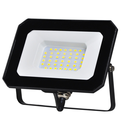 ELF10304 | LED 30W|4000k|2700lm FLOODLIGHT ALUM.110-240V~IP65 GLASScover|BLACK|{enjoysimplicity}™
