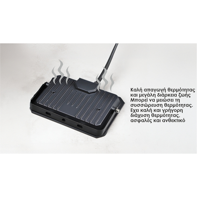 ELF20306 | LED PC OPALcover 30W|6500k|3300lm FLOODLIGHT ALUM.220-240~IP65|BLACK|{enjoysimplicity}™