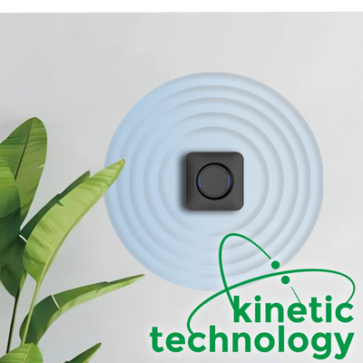 ELK11102 | ΑΣΥΡΜΑΤΑ KINETIC ΚΟΥΔΟΥΝΙΑ ΜΕ ΜΠΟΥΤΟΝ | ΜΑΥΡΟ