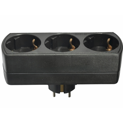 ELP35302 | ΑΝΤΑΠΤOΡΑΣ ΤΥΠΟΥ — SCHUKO → 3Θ SCHUKO max:3680W IP20 ΜΑΥΡΟ