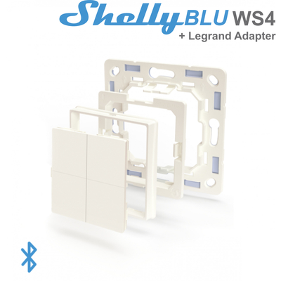 Shelly BLU WS4 + Legrand Adapter