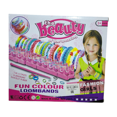 Σετ κατασκευής βραχιολιών DIY με λαστιχάκια - J201-1 - 004258