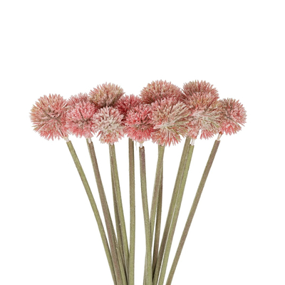 GloboStar® Artificial Garden PINK DANDELION BOUQET 21359 Τεχνητό Διακοσμητικό Ταραξάκο Μπουκέτο Y54cm