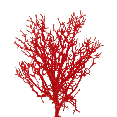 GloboStar® Artificial Garden RED COLAR BRANCH 21468 Τεχνητό Διακοσμητικό Κλαδί Κόκκινο Koράλι Y35cm