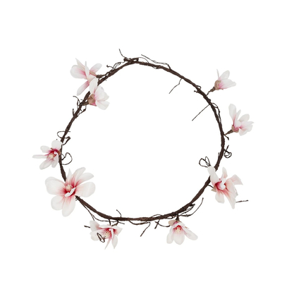 GloboStar® Artificial Garden MANGOLIA FLOWER VINE 21470 Τεχνητό Διακοσμητικό Κλαδί Μανόλιας  Y185cm