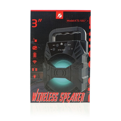 LED Bluetooth Ηχείο Μάυρο