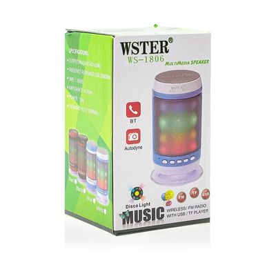 Sound Can Ηχείο Bluetooth με LED Μπλέ