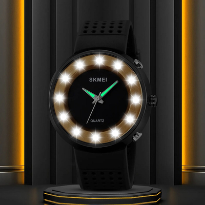 Αναλογικό ρολόι χειρός LED - Skmei - 2132 - Silver