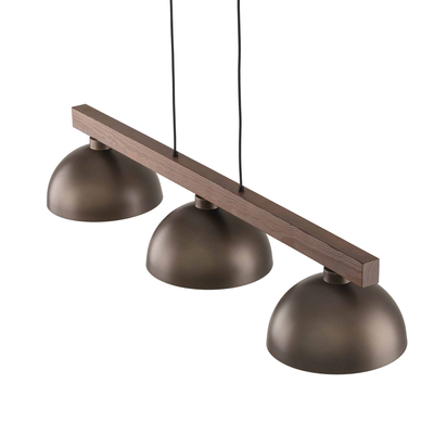 TK LIGHTING CHANDELIER OSLO 6299 3XE27 BROWN
