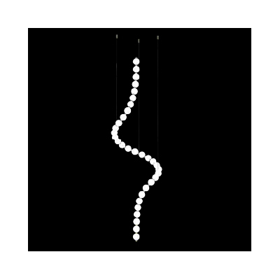 PEARL LED PENDANT 66W 3000K, GOLD