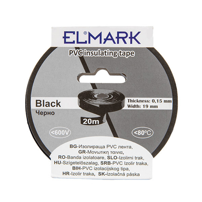 ΜΟΝΩΤΙΚΗ ΤΑΙΝΙΑ 20mx19mm ΜΑΥΡΟ