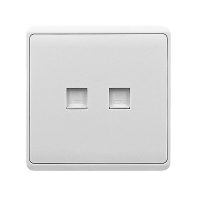 LONDON DOUBLE COMPUTER RJ45 SOCKET WHITE
