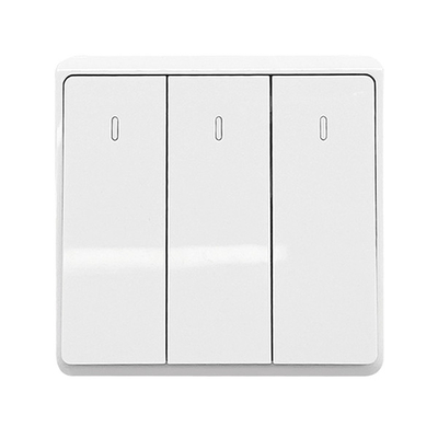 LONDON THREE BUTTONS ONE WAY SWITCH WHITE
