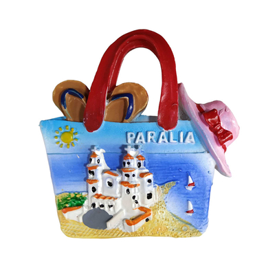Tουριστικό μαγνητάκι Souvenir – Σετ 12pcs - Resin Magnet - Paralia - 678114