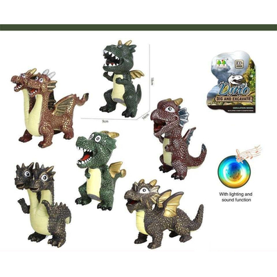Ηλεκτρονικός δεινόσαυρος με φωτισμό και ήχο - CQS709-13A - 215396