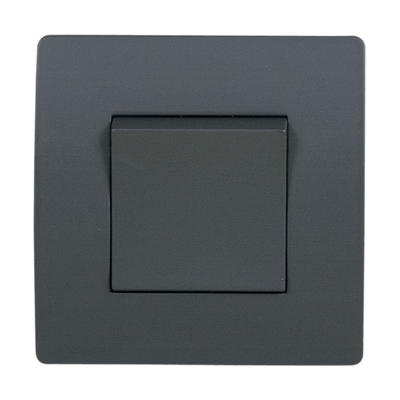 EL BASIC TG115 1 BUTTON CROSS WAY SWITCH GRAPHITE-