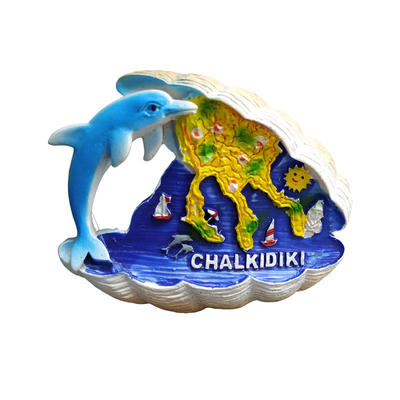 Tουριστικό μαγνητάκι Souvenir – Σετ 12pcs - Resin Magnet - Chalkidiki - 678098