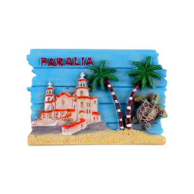 Tουριστικό μαγνητάκι Souvenir – Σετ 12pcs - Resin Magnet - Paralia - 678110