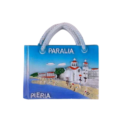 Tουριστικό μαγνητάκι Souvenir – Σετ 12pcs - Resin Magnet - Paralia - 678113