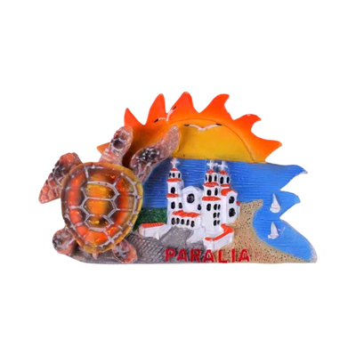 Tουριστικό μαγνητάκι Souvenir – Σετ 12pcs - Resin Magnet - Paralia - 678116