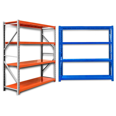 Ράφια Βαρέως Τύπου 200x200x60 Λευκό-Πορτοκαλί