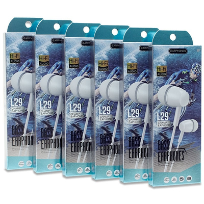 Πακέτο Ακουστικά Black-White (12 τμχ.)