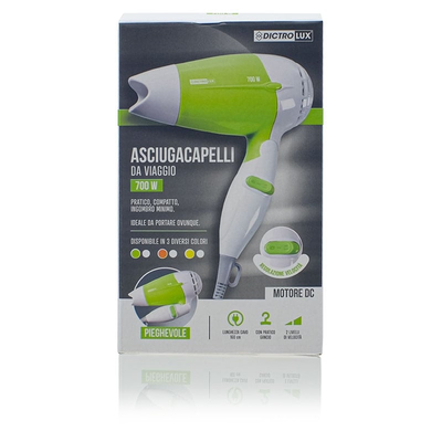 Σεσουάρ Ταξιδίου 700 Watt Πορτοκαλί-Λευκό