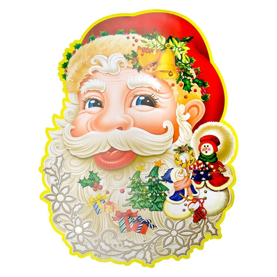 Χριστουγεννιάτικη Διακόσμηση Τοίχου 3D 48*63cm