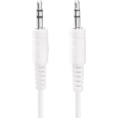 Καλώδιο AUX (3.5mm) 1m Λευκό