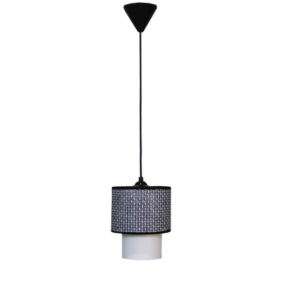HK-10 BLACK/WHITE Φ16,5/10 Μοντέρνο Φωτιστικό Κρεμαστό E/27