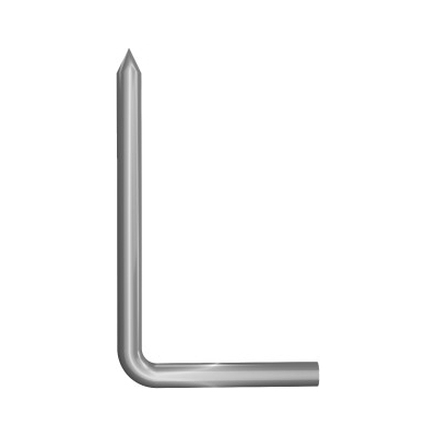 418-L0,42 | 418-L0,42 | ΑΚΙΔΑ Φ10 L420mm  |  Al | 0,30mt ΠΑΝΩ + 0,12mt ΚΑΤΩ
