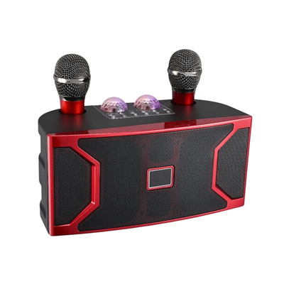 Ασύρματο ηχείο Bluetooth με 2 μικρόφωνα Karaoke - YS-211 - 887189 - Red