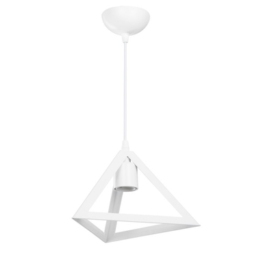Κρεμαστό φωτιστικό GIZA 1L WHITE PLASTIC E/27