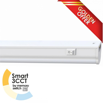 EL199401_MS | EL199401_MS | LED T5 SMART 3CCT ΜΕ MEMORY SWITCH | ΔΕΝ ΠΕΡΙΕΧΕΤΑΙ ΚΑΛΩΔΙΟ | 3.5W | 330/395/350lm | 3000k/4000K/6500k | 312x27xh37mm -Νέτο τιμή