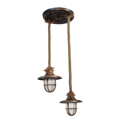 Φωτιστικό οροφής LP-700 PENDEL ROPE 2L UT-BRONZE
