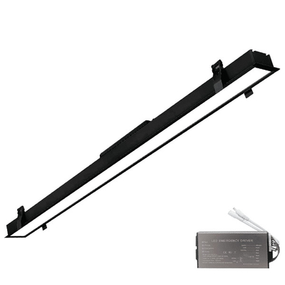 ELMARK LED ΠΡΟΦΙΛ ΧΩΝΕΥΤΗΣ ΤΟΠΟΘΕΤΗΣΗΣ 600mm 24W 3000K ΜΑΥΡΟ + EMERGENCY KIT