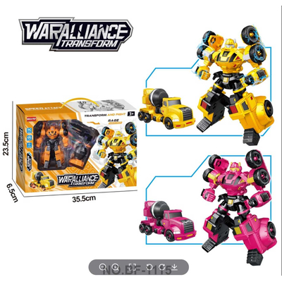 Σετ ρομπότ που μεταμορφώνεται σε όχημα με αξεσουάρ - BF-1115 - 215531