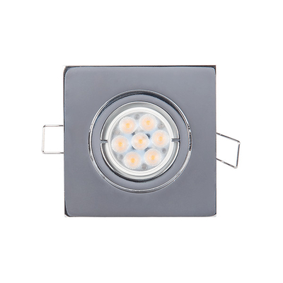 LED ΣΠΟΤ ΜΕΤΑΛΛΙΚΟ ΤΕΤΡΑΓΩΝΟ HIGH POWER 6W 2700-3000K ΧΡΩΜΙΟ
