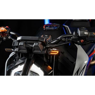 ΦΛΑΣ MOTO PROJECT 002 ΜΑΥΡΑ 12V COB LED TECHNOLOGY PARAXITE - 2 ΤΕΜ.