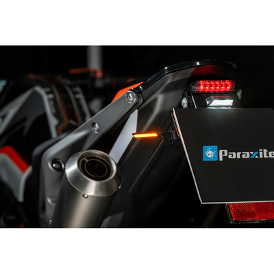 ΦΛΑΣ MOTO PROJECT 002 ΜΑΥΡΑ 12V COB LED TECHNOLOGY PARAXITE - 2 ΤΕΜ.