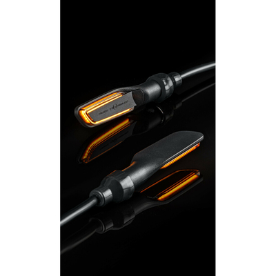 ΦΛΑΣ MOTO PROJECT 002 ΜΑΥΡΑ 12V COB LED TECHNOLOGY PARAXITE - 2 ΤΕΜ.