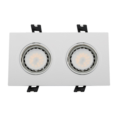 LED ΣΠΟΤ ΠΛΑΣΤΙΚΟ ΟΡΘΟΓΩΝΙΟ PAR 16 2X5.5W 4000-4300K ΛΕΥΚΟ