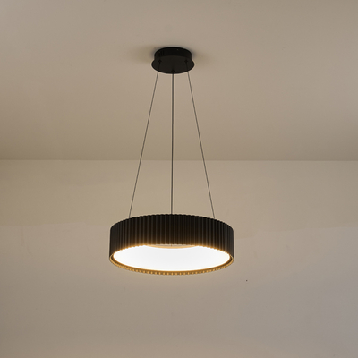 ΦΩΤΙΣΤΙΚΟ ΚΡΕΜΑΣΤΟ ΜΕΤΑΛΛΟ LED 30W 3000K 2262Lm  ΜΑΥΡΟ Φ460mm ARTE ILLUMINA HALLO