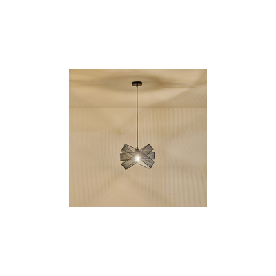 ΦΩΤΙΣΤΙΚΟ ΚΡΕΜΑΣΤΟ ΜΕΤΑΛΛΟ 1XE27  MAX 40W 350X350X1270mm ΜΑΥΡΟ ARTE ILLUMINA OGGI