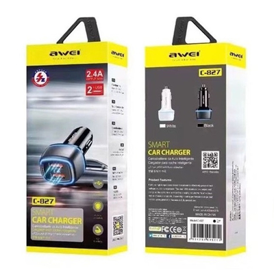 Φορτιστής αναπτήρα αυτοκινήτου - Quick Charger - C-827 - AWEI - 888414