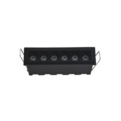 Inlight Downlight σποτ 6*3W 3CCT σε μαύρη απόχρωση (X00200B)